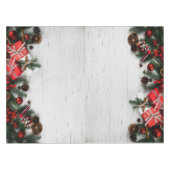 "Vrolijk kerstfeest" Tafelkleed (Voorkant (Horizontaal))