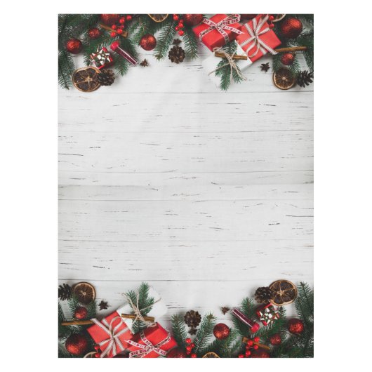 "Vrolijk kerstfeest" Tafelkleed (Voorkant)