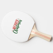 Vrolijk kerstfeest tafeltennisbatje (Zijkant)