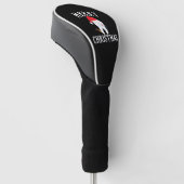 Vrolijk kerstfeest tandarts tandarts golfheadcover (Schuin)