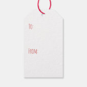 Vrolijk Kerstfeest Teckel Hond Vakantie Cookies Cadeaulabel (Achterkant)