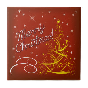 Vrolijk kerstfeest tegeltje