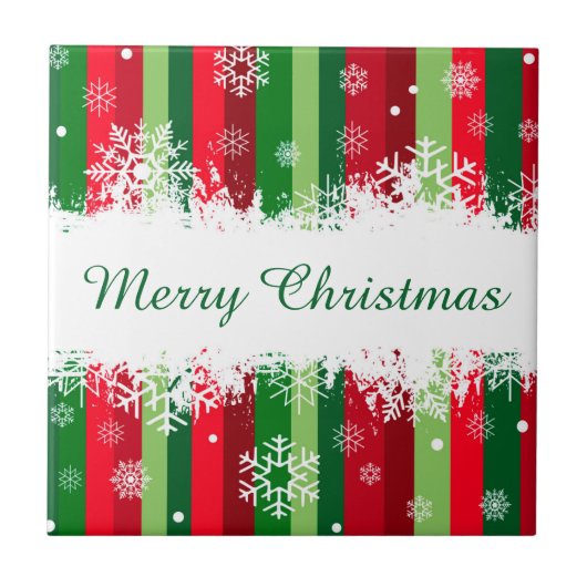 Vrolijk kerstfeest tegeltje (Voorkant)