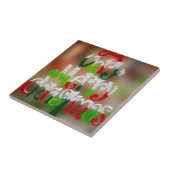 vrolijk kerstfeest tegeltje (Zijkant)
