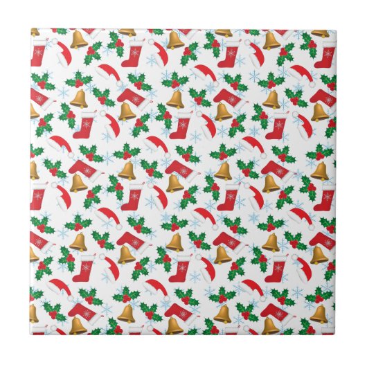 Vrolijk kerstfeest tegeltje (Voorkant)