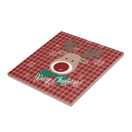 Vrolijk kerstfeest! tegeltje (Zijkant)