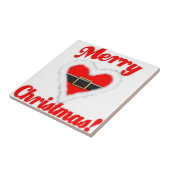 Vrolijk kerstfeest tegeltje (Zijkant)