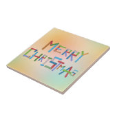 Vrolijk kerstfeest tegeltje (Zijkant)