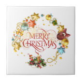 Vrolijk kerstfeest tegeltje (Voorkant)