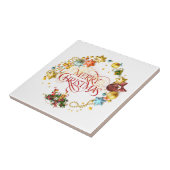 Vrolijk kerstfeest tegeltje (Zijkant)