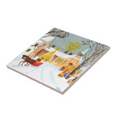 Vrolijk kerstfeest tegeltje (Zijkant)