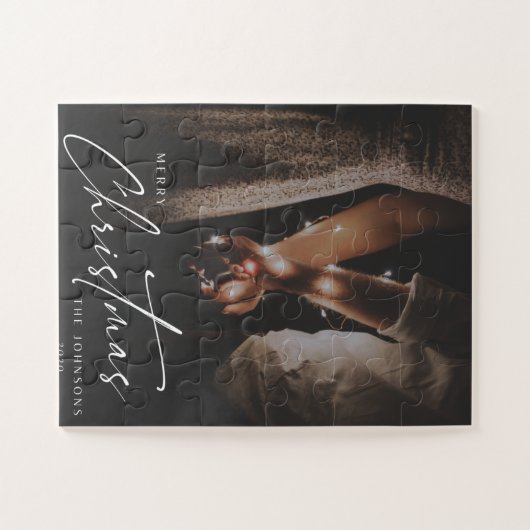 Vrolijk kerstfeest - The Johnsons Puzzle Legpuzzel (Horizontaal)