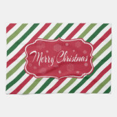Vrolijk kerstfeest theedoek (Horizontaal)