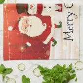 Vrolijk kerstfeest theedoek (Gevouwen)