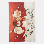 Vrolijk kerstfeest theedoek (Verticaal)