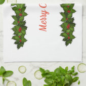 Vrolijk kerstfeest theedoek (Gevouwen)