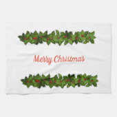 Vrolijk kerstfeest theedoek (Horizontaal)