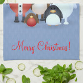 Vrolijk kerstfeest theedoek (Gevouwen)