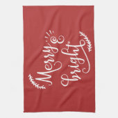 vrolijk kerstfeest theedoek (Verticaal)