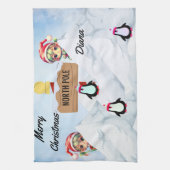 Vrolijk kerstfeest theedoek (Verticaal)