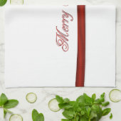 Vrolijk kerstfeest theedoek (Gevouwen)