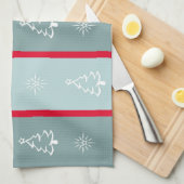 Vrolijk kerstfeest theedoek (Quarter Fold)