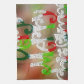 vrolijk kerstfeest theedoek (Verticaal)