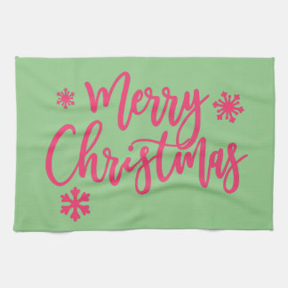 Vrolijk kerstfeest theedoek