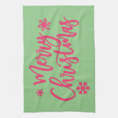 Vrolijk kerstfeest theedoek (Verticaal)