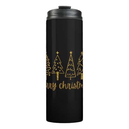 Vrolijk kerstfeest thermosbeker (Voorkant)