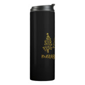 Vrolijk kerstfeest thermosbeker (Gedraaid links)