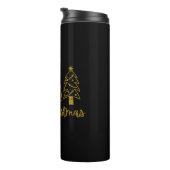 Vrolijk kerstfeest thermosbeker (Geroteerd rechts)