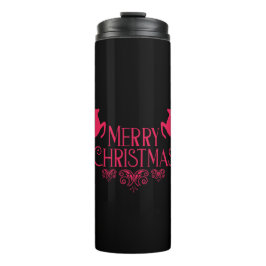 Vrolijk kerstfeest thermosbeker