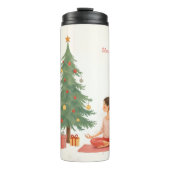 Vrolijk kerstfeest! thermosbeker (Voorkant)