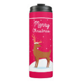 Vrolijk kerstfeest thermosbeker (Voorkant)