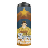 Vrolijk kerstfeest thermosbeker (Voorkant)