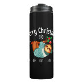 Vrolijk kerstfeest thermosbeker (Voorkant)