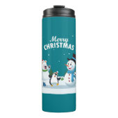 Vrolijk kerstfeest thermosbeker (Voorkant)