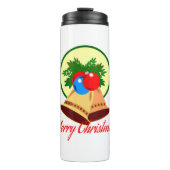 Vrolijk kerstfeest thermosbeker (Voorkant)