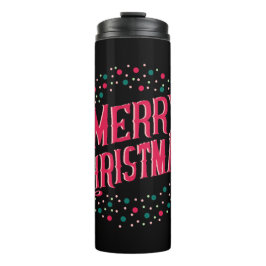 Vrolijk kerstfeest thermosbeker