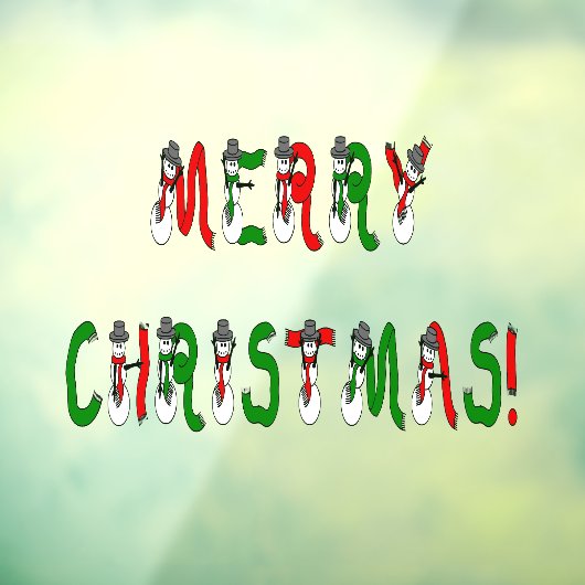 Vrolijk kerstfeest Thuis of Bewaren 11x8 Vinyl Raamsticker (Vel 3)