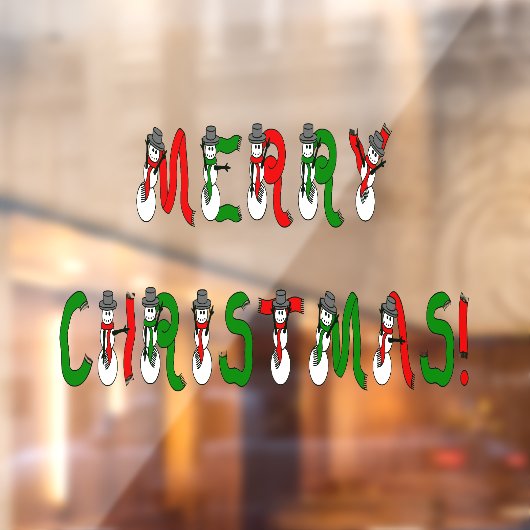 Vrolijk kerstfeest Thuis of Bewaren 11x8 Vinyl Raamsticker (Vel 2)