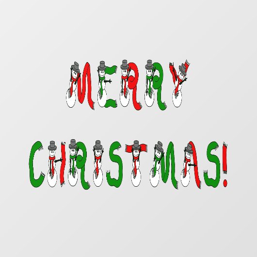 Vrolijk kerstfeest Thuis of Bewaren 11x8 Vinyl Raamsticker (Vel)