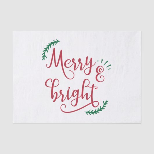 vrolijk kerstfeest tissuepapier (Voorkant)