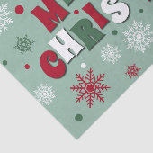 Vrolijk kerstfeest tissuepapier (Detail)