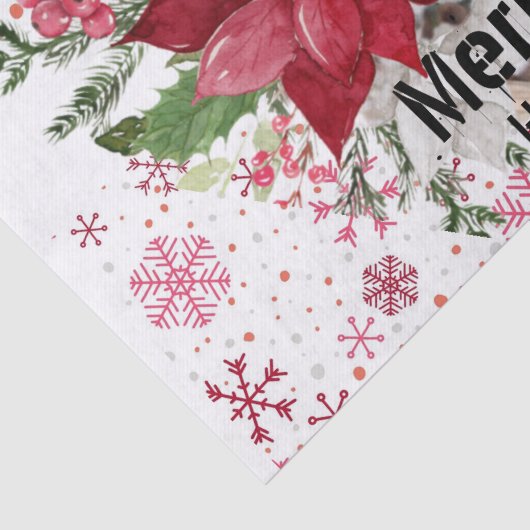 Vrolijk kerstfeest! tissuepapier (Detail)