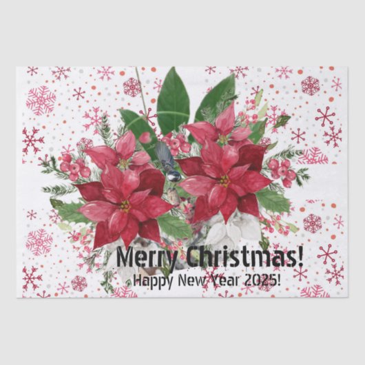 Vrolijk kerstfeest! tissuepapier (Voorkant)