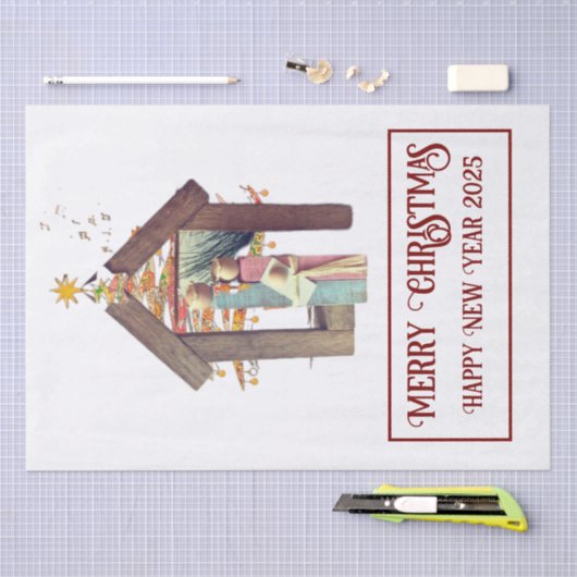 Vrolijk kerstfeest! tissuepapier (Craft)