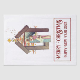 Vrolijk kerstfeest! tissuepapier