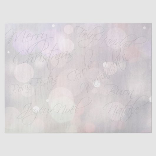 Vrolijk kerstfeest tissuepapier (Voorkant)